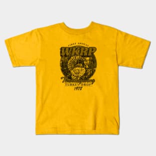 WHITE ART -WKRP Turkey Drop 1978 Kids T-Shirt